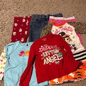 Kids Graphic Long Sleeve Shirts and Pants Set